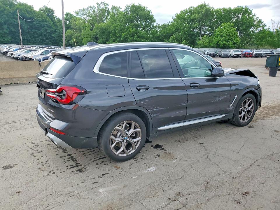 2022 BMW X3 VIN 5UX53DP02N9J01794 COPART salvage auction — FRONT END, Ny - Mv-907A Salvage Certificate, sold $4,800 on 2026-07-28 (photo 3)