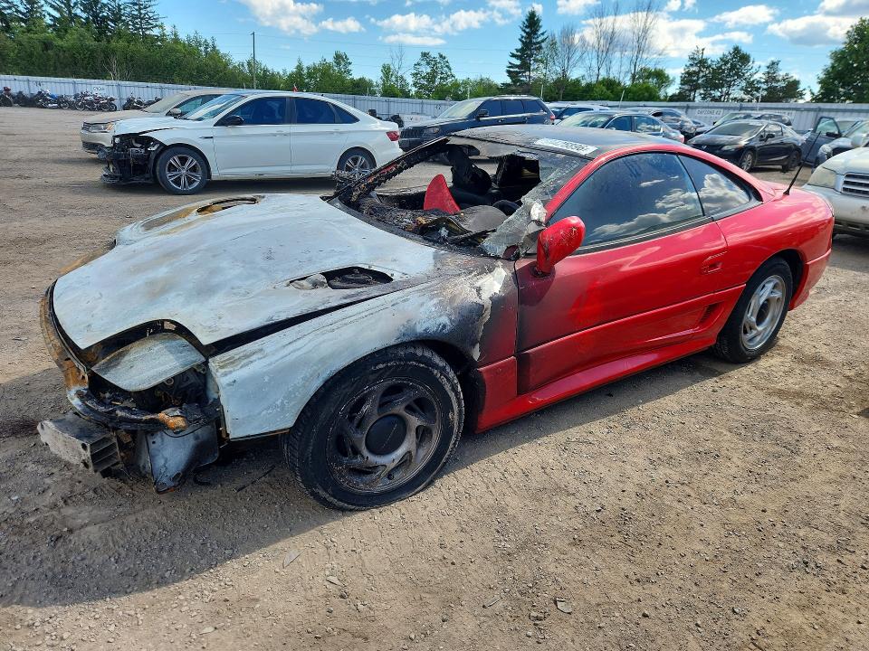 1992 Dodge Stealth VIN JB3XD64B6NY048288 COPART salvage auction — BURN, On - Permit Irrepairable, sold $175 on 2026-07-28 (photo 1)