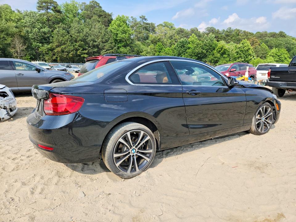 2020 BMW 2er VIN WBA2J1C01L7F61357 COPART salvage auction — FRONT END, Md - Cert Of Salvage > 75% Damage, sold $1,200 on 2026-08-18 (photo 3)