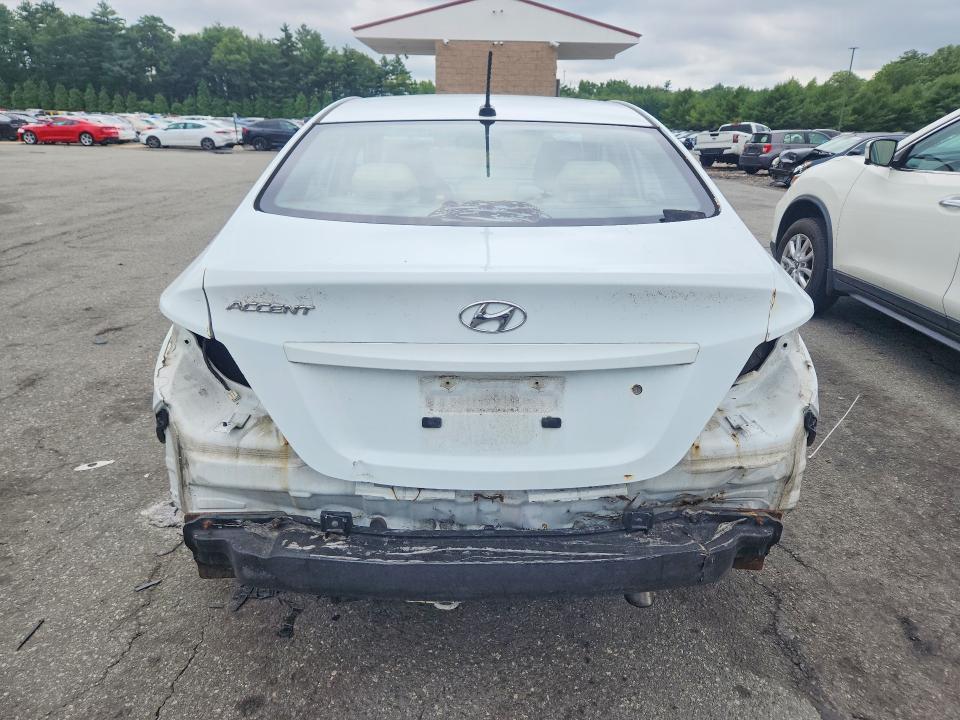 2013 Hyundai Accent VIN KMHCT4AE2DU480932 COPART salvage auction — REAR END, RI - SALVAGE CERTIFICATE OF TITLE, sold $450 on 2026-07-30 (photo 6)
