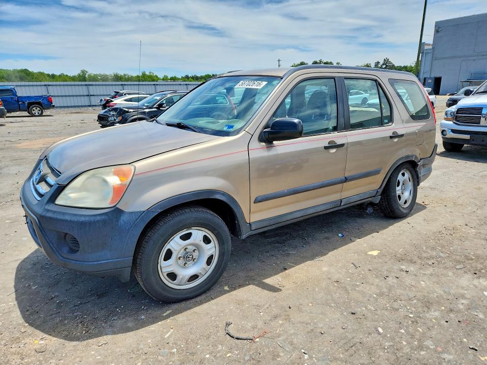 2006 Honda Cr-v VIN SHSRD68566U408259 COPART salvage auction — REAR END, Va - Cert Of Title - Salvage, sold $975 on 2026-07-15 (photo 1)