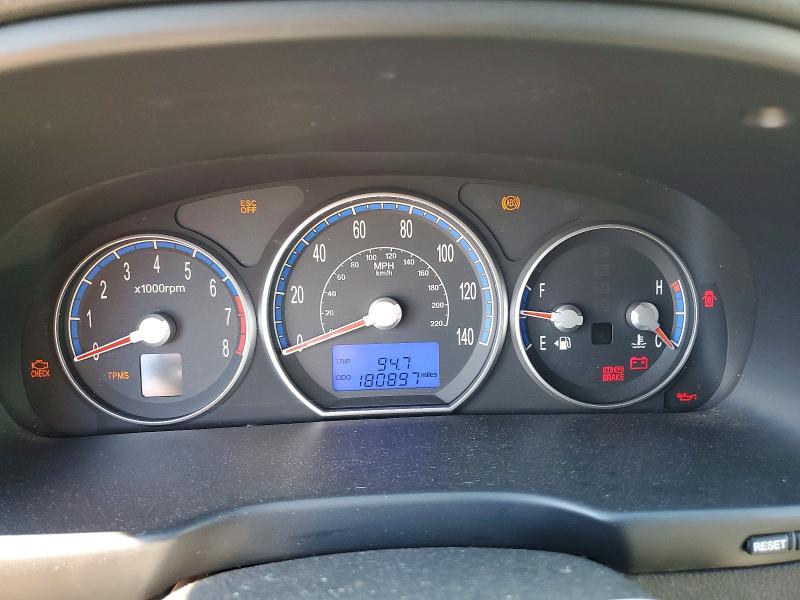 2008 Hyundai Santa fe VIN 5NMSH13E88H217242 COPART salvage auction — MECHANICAL, Ny - Certificate Of Title, sold $425 on 2026-07-03 (photo 9)