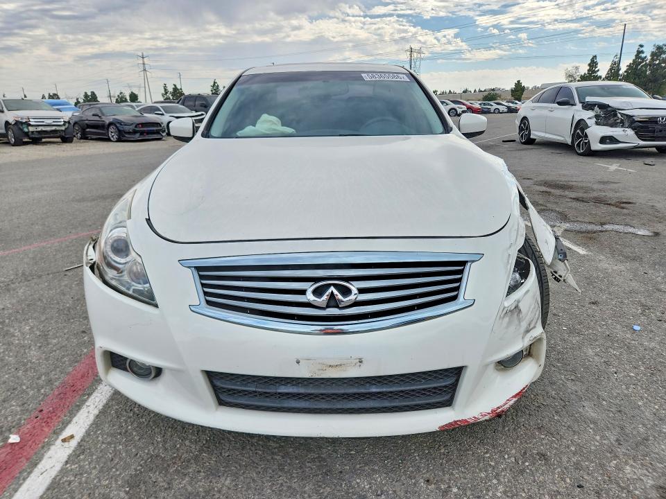 2013 Infiniti G VIN JN1CV6AP8DM717471 COPART salvage auction — FRONT END, Ca - Salvage Certificate, sold $1,700 on 2026-07-07 (photo 5)