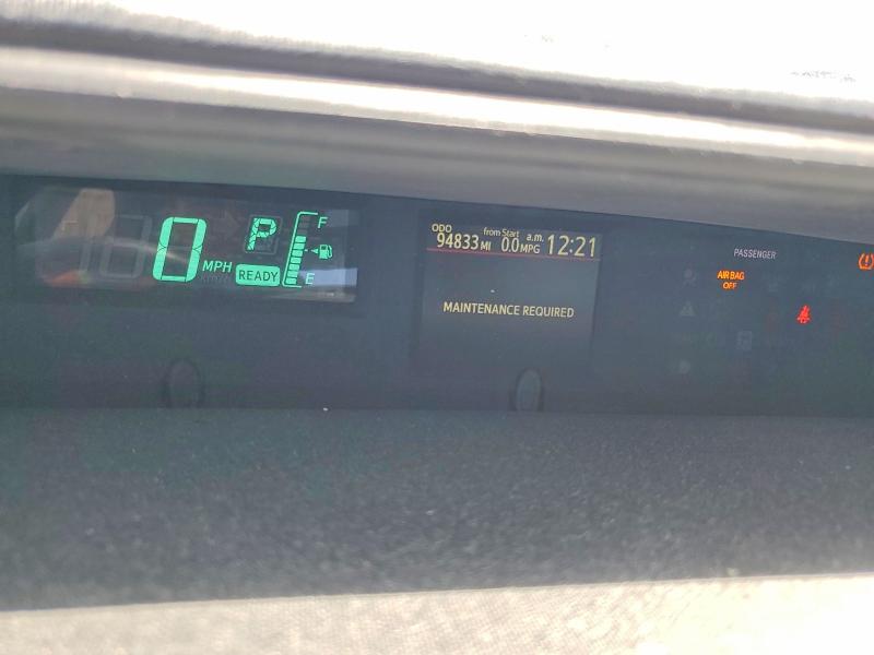 2013 Toyota Prius VIN JTDKDTB38D1534501 COPART salvage auction — REAR END, Ca - Dis/Dlr/Exp Only Clean Title, sold $3,050 on 2026-07-07 (photo 9)