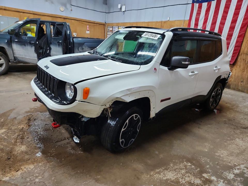 2017 Jeep Renegade VIN ZACCJBCBXHPF75392 COPART salvage auction — FRONT END, Mi - Certificate Of Title, sold $2,350 on 2026-08-05 (photo 1)