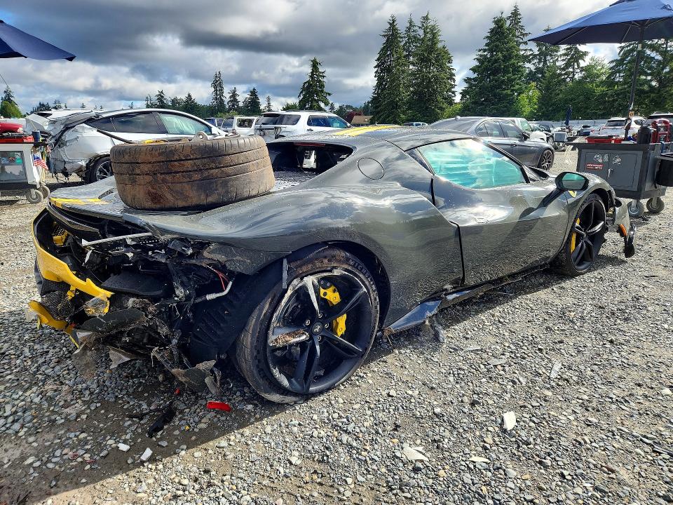 2023 Ferrari 296 gtb VIN ZFF99SLAXP0291115 COPART salvage auction — FRONT END, Wa - Bill Of Sale, sold $75,000 on 2026-08-07 (photo 3)