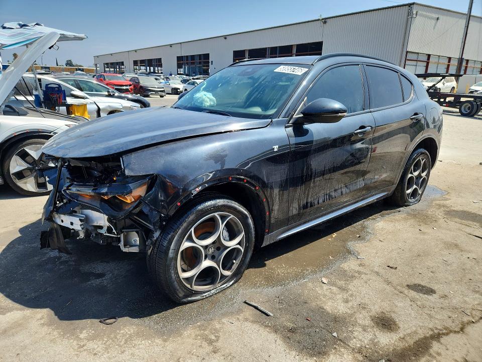 2024 Alfa romeo Stelvio VIN ZASPAKBN4R7D75336 COPART salvage auction — FRONT END, CA - CERTIFICATE OF TITLE, sold $3,200 on 2026-07-21 (photo 1)