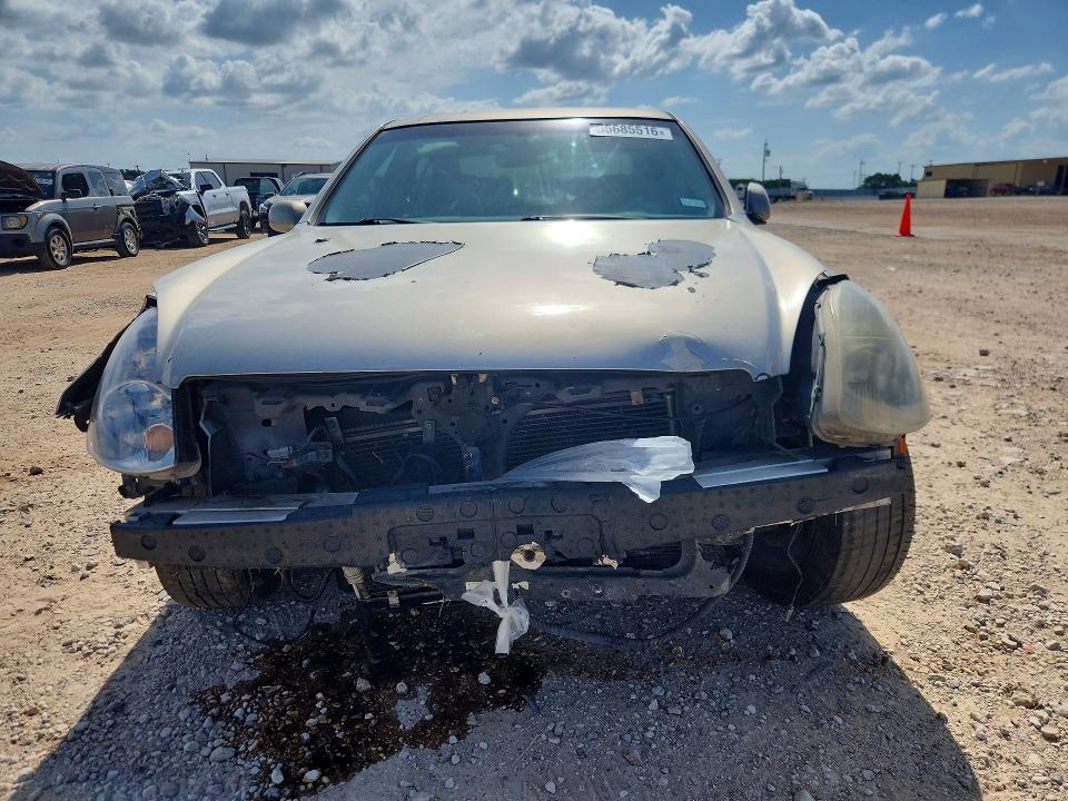 2004 Infiniti G35 VIN JNKCV51E64M615395 COPART salvage auction — FRONT END, TX - BONDED TITLE - SALVAGE (P), sold $225 on 2026-07-16 (photo 5)