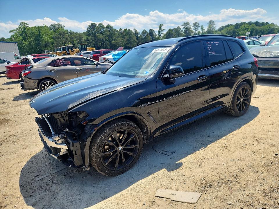 2021 BMW VIN 5UXTY3C04M9F70315 COPART salvage auction — FRONT END, Va - Cert Of Title - Salvage, sold $12,500 on 2026-07-28 (photo 1)