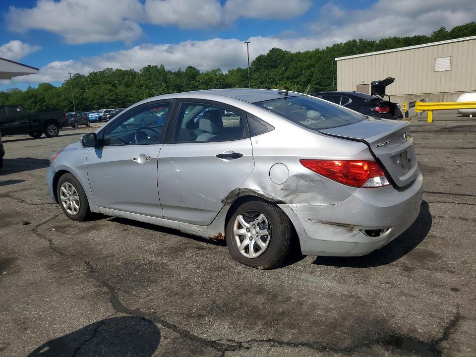 2012 Hyundai Accent VIN KMHCT4AE3CU083440 COPART salvage auction — REAR END, Ri - Salvage Certificate Of Title, sold $125 on 2026-07-28 (photo 2)