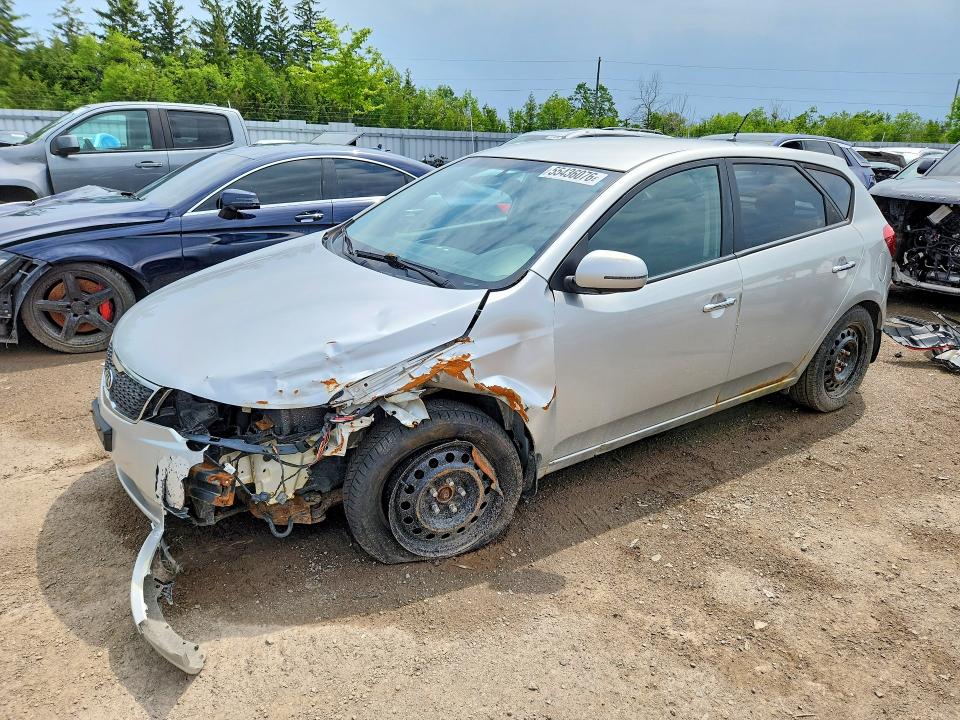 2011 Kia Forte VIN KNAFU5A22B5443734 COPART salvage auction — FRONT END, On - Permit Salvage, sold $400 on 2026-07-07 (photo 1)