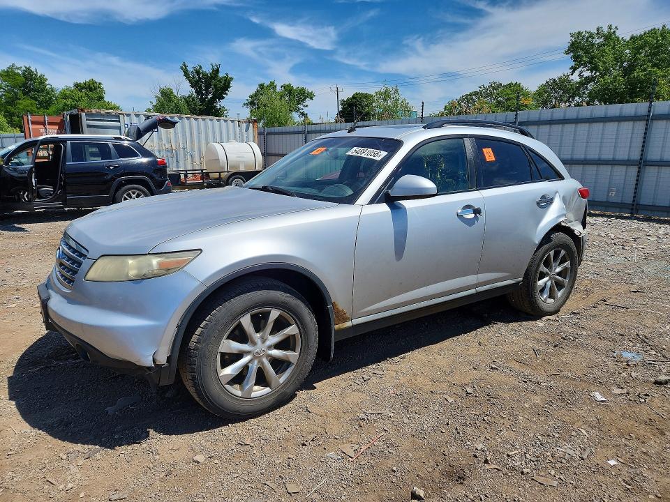2008 Infiniti Fx35 VIN JNRAS08W98X206265 COPART salvage auction — SIDE, Il - Salvage Certificate, sold $400 on 2026-07-10 (photo 1)
