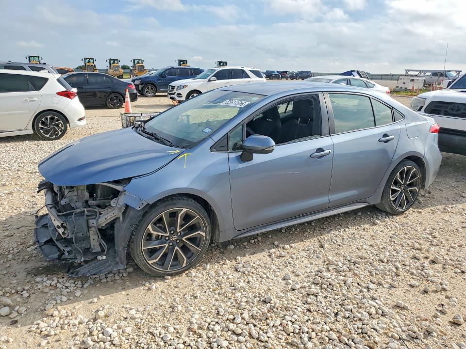 2021 Toyota Corolla VIN JTDS4MCE6MJ072879 COPART salvage auction — FRONT END, TX - SALVAGE VEHICLE TITLE (P), sold $4,200 on 2026-07-16 (photo 1)