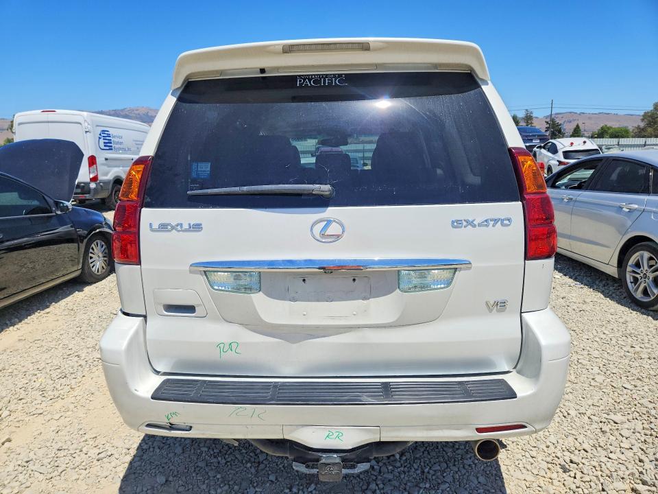 2005 Lexus Gx VIN JTJBT20X050088349 COPART salvage auction — REAR END, CA - SALVAGE CERTIFICATE, sold $5,200 on 2026-07-28 (photo 6)