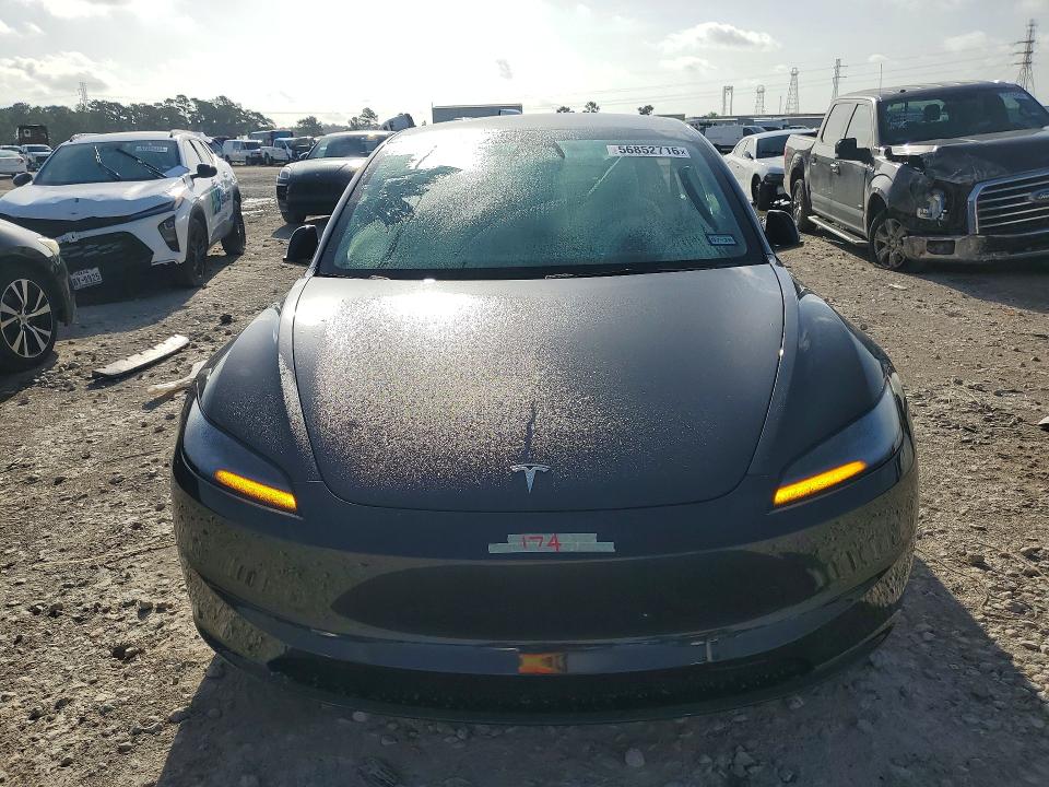 2024 Tesla Model 3 VIN 5YJ3E1EB9RF806576 COPART salvage auction — SIDE, TX - SALVAGE VEHICLE TITLE, sold $12,900 on 2026-07-17 (photo 5)