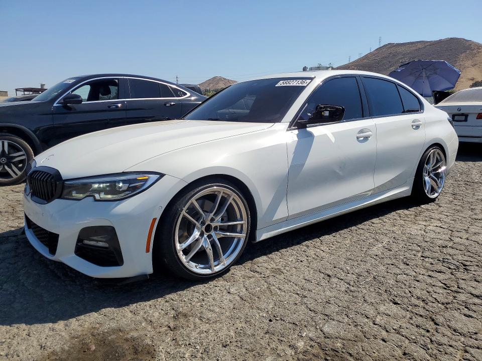 2021 BMW 3er VIN 3MW5R1J09M8C15904 COPART salvage auction — SIDE, Ca - Salvage Certificate, sold $11,500 on 2026-07-30 (photo 1)
