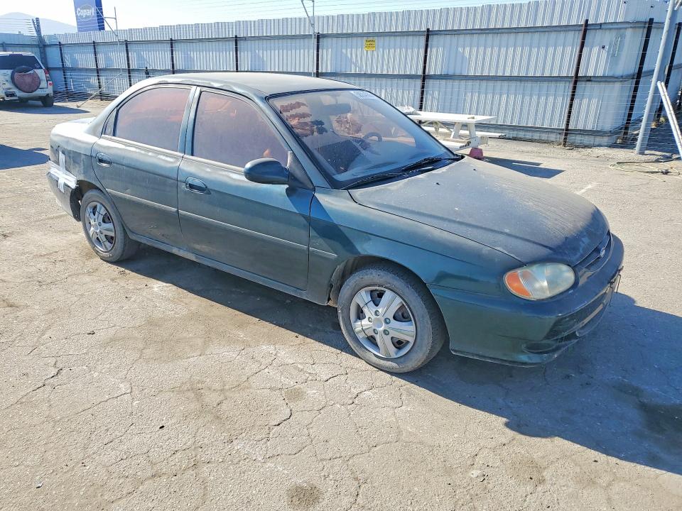 1999 Kia Sephia VIN KNAFB1218X5803598 COPART salvage auction — REAR END, Ca - Salvage Certificate, sold $200 on 2026-07-10 (photo 4)