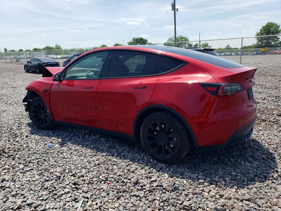 2023 Tesla Model y VIN 7SAYGDEE2PF766482 COPART salvage auction — FRONT END, In - Cert Of Title-Salvage Title, sold $7,500 on 2026-07-28 (photo 2)