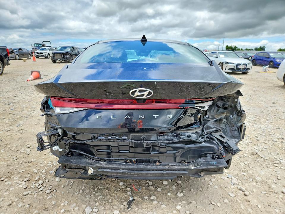 2021 Hyundai VIN 5NPLM4AG9MH030868 COPART salvage auction — REAR END, Tx - Salvage Vehicle Title, sold $3,550 on 2026-07-23 (photo 6)
