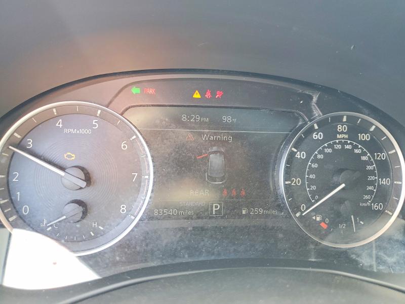 2021 Infiniti Qx50 VIN 3PCAJ5BB6MF108885 COPART salvage auction — FRONT END, TX - CERTIFICATE OF TITLE (P), sold $9,000 on 2026-07-27 (photo 9)