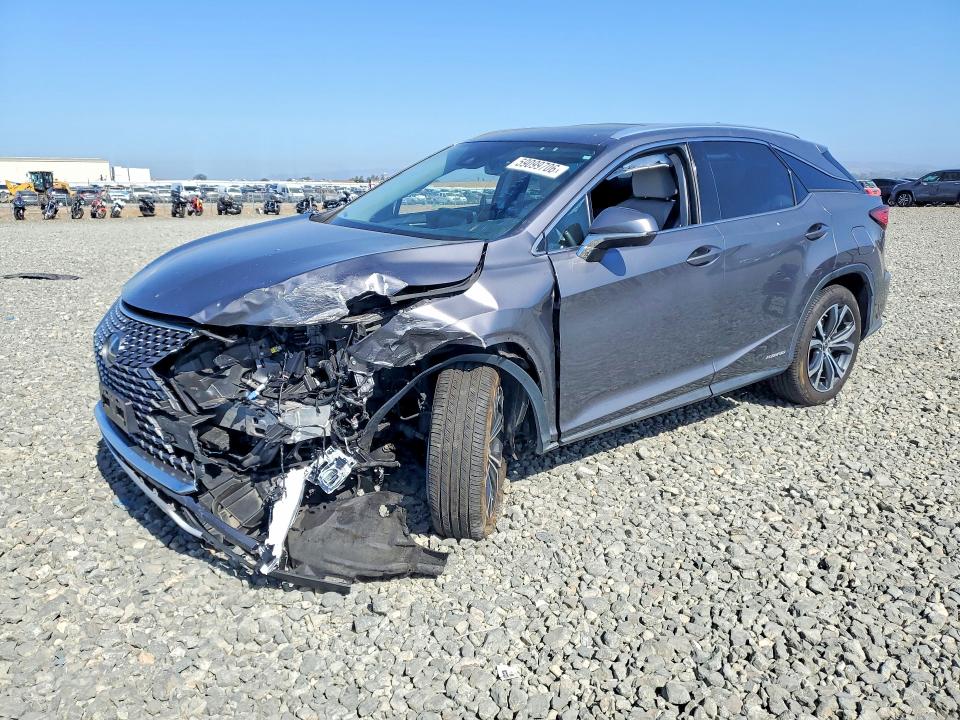 2021 Lexus Rx VIN 2T2HGMDA9MC069611 COPART salvage auction — FRONT END, Ca - Salvage Certificate, sold $15,700 on 2026-07-18 (photo 1)