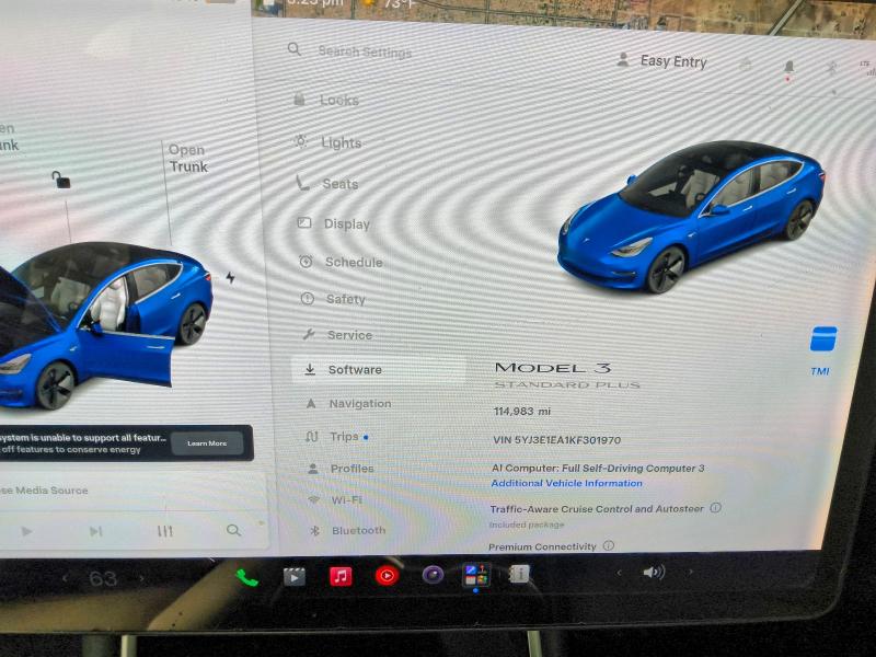 2019 Tesla Model 3 VIN 5YJ3E1EA1KF301970 COPART salvage auction — MECHANICAL, CA - CERTIFICATE OF TITLE, sold $60 on 2026-07-21 (photo 9)