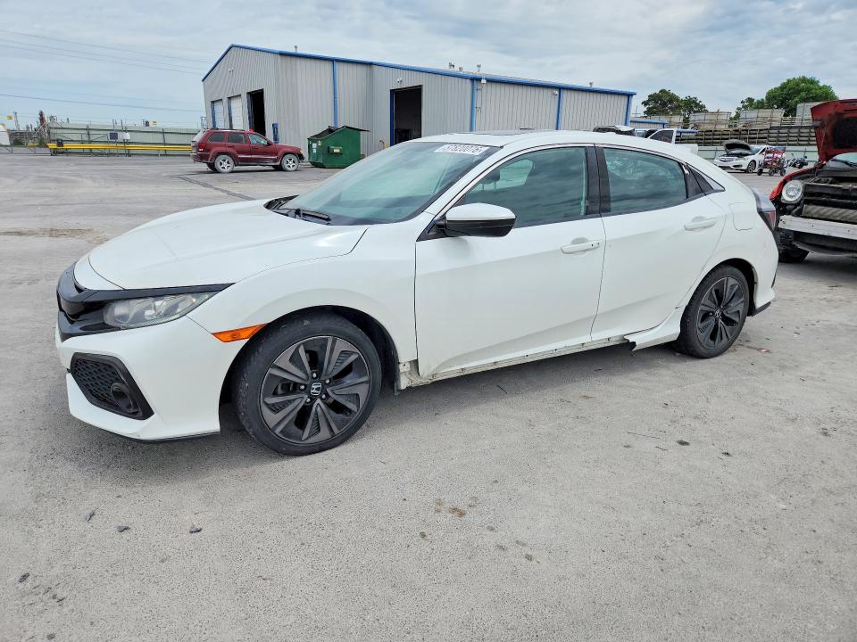 2017 Honda Civic VIN SHHFK7H55HU217844 COPART salvage auction — HAIL, Ok - Cert Of Title-Salvage, sold $5,300 on 2026-07-22 (photo 1)