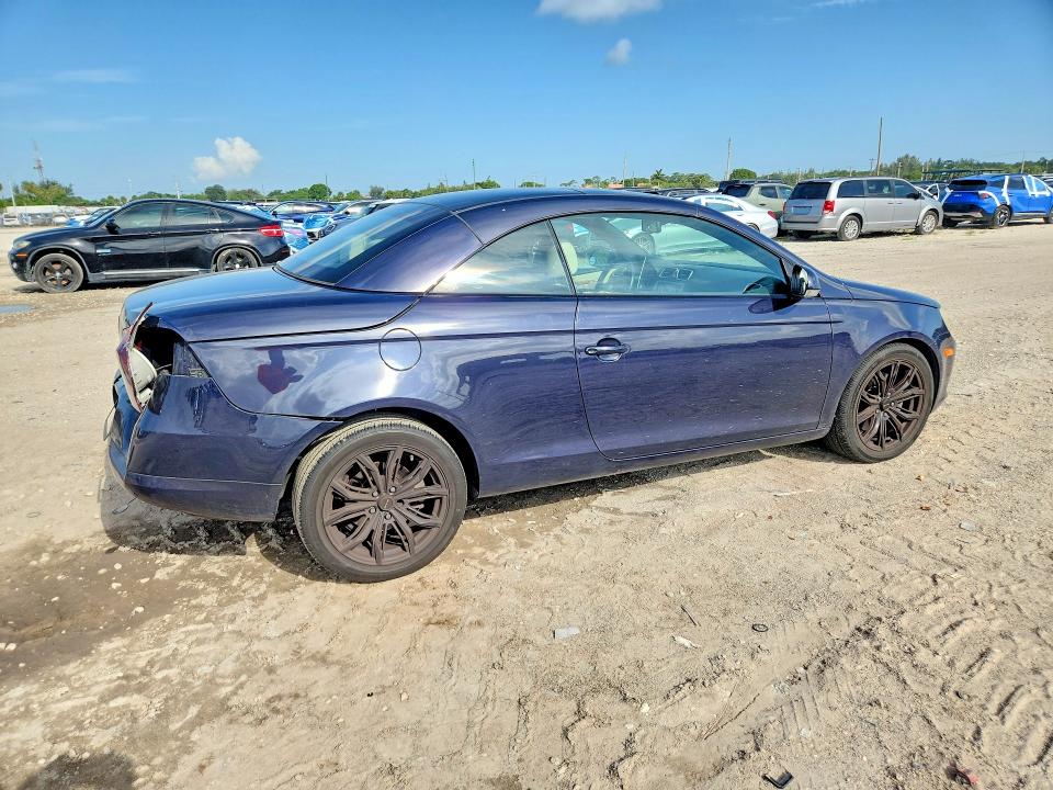 2007 Volkswagen Eos VIN WVWFA71F67V005011 COPART salvage auction — REAR END, Fl - Cert Of Title Slvg Rebuildable, sold $700 on 2026-07-23 (photo 3)