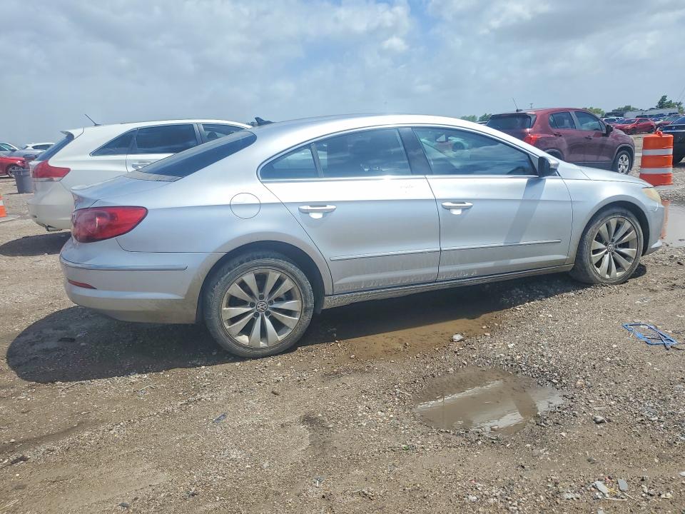 2010 Volkswagen Cc VIN WVWML7AN5AE503765 COPART salvage auction — FRONT END, TX - SALVAGE VEHICLE TITLE (P), sold $100 on 2026-07-30 (photo 3)