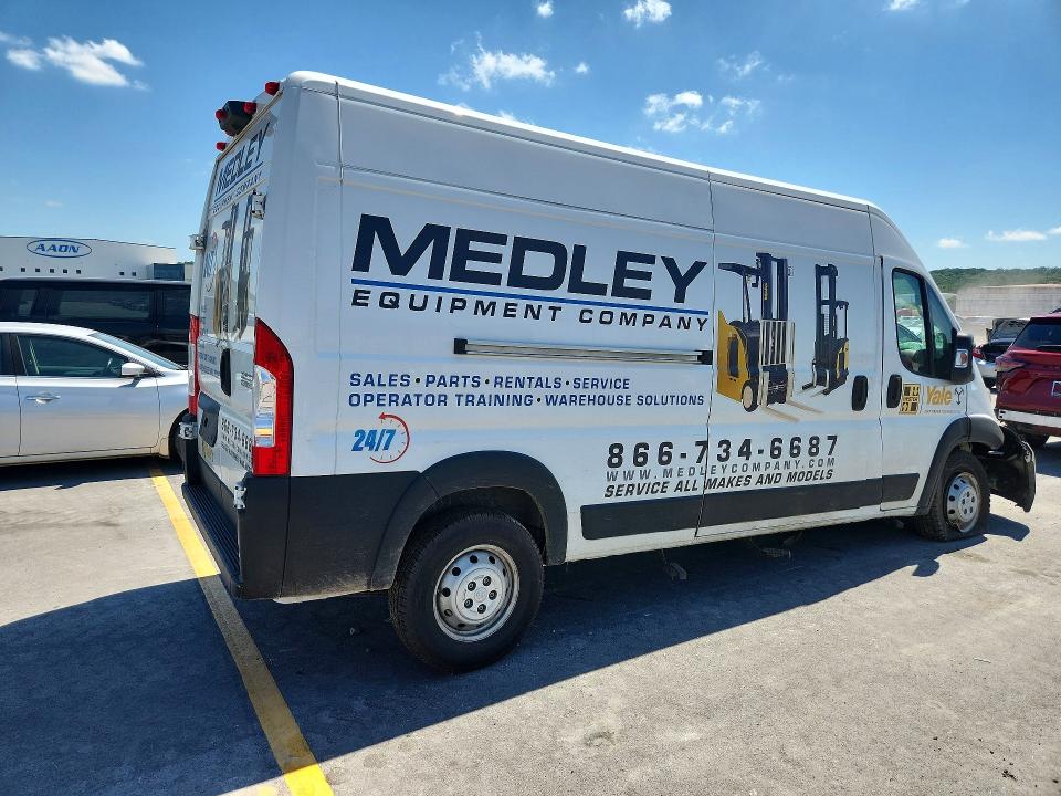2023 Ram Promaster 2500 VIN 3C6LRVDG0PE598591 COPART salvage auction — FRONT END, Ok - Cert Of Title-Salvage, sold $10,800 on 2026-07-15 (photo 3)