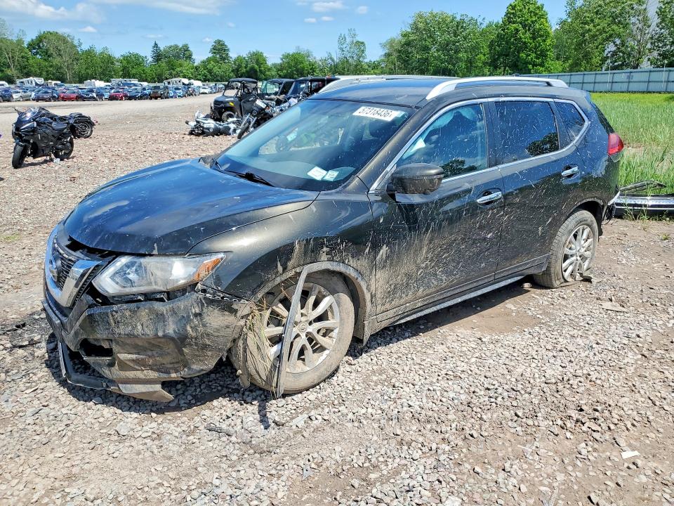 2017 Nissan Rogue VIN KNMAT2MV4HP504874 COPART salvage auction — FRONT END, Ny - Mv-907A Salvage Certificate, sold $650 on 2026-07-15 (photo 1)