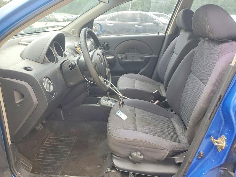 2006 Chevrolet Aveo VIN KL1TG66656B578557 COPART salvage auction — FRONT END, Ms - Cert Of Title-Salvaged, sold $250 on 2026-07-17 (photo 7)