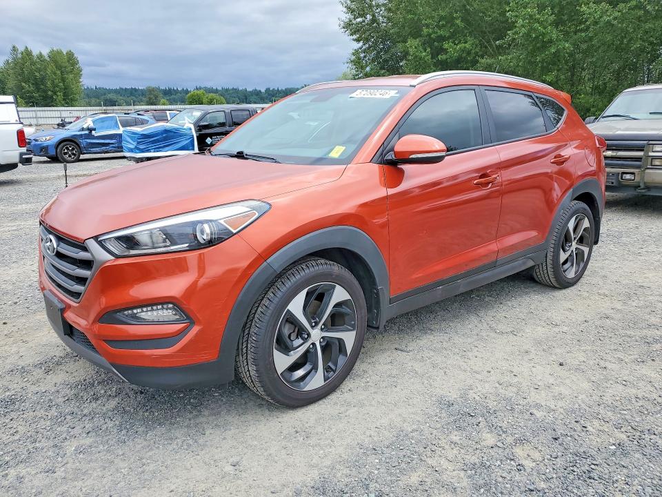 2016 Hyundai Tucson VIN KM8J3CA21GU077326 COPART salvage auction — FRONT END, Wa - Vehicle Cert Of Ownership-Titl (P), sold $1,950 on 2026-07-20 (photo 1)