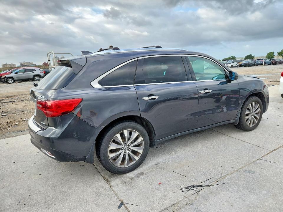 2015 Acura Mdx VIN 5FRYD4H46FB020381 COPART salvage auction — NORMAL WEAR, La - Certificate Of Title, sold $3,300 on 2026-07-02 (photo 3)