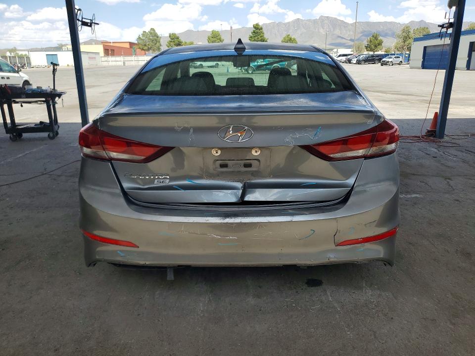 2017 Hyundai Elantra VIN KMHD74LF0HU400077 COPART salvage auction — REAR END, Ca - Salvage Certificate, sold $1,500 on 2026-07-17 (photo 6)