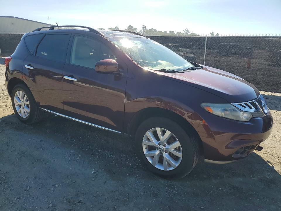 2014 Nissan Murano VIN JN8AZ1MU2EW410983 COPART salvage auction — FRONT END, Sc - Cert Of Title-Salvage, sold $1,850 on 2026-07-20 (photo 4)