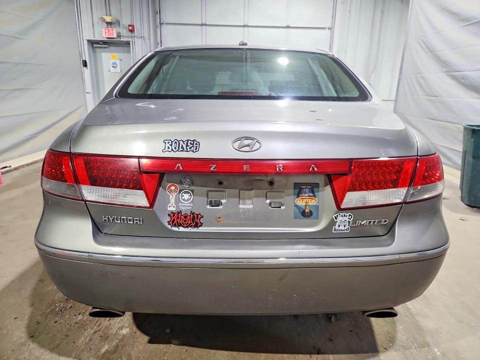 2009 Hyundai Azera VIN KMHFC46F59A371985 COPART salvage auction — FRONT END, Nh - Cert Of Title-Salvage, sold $275 on 2026-07-07 (photo 6)