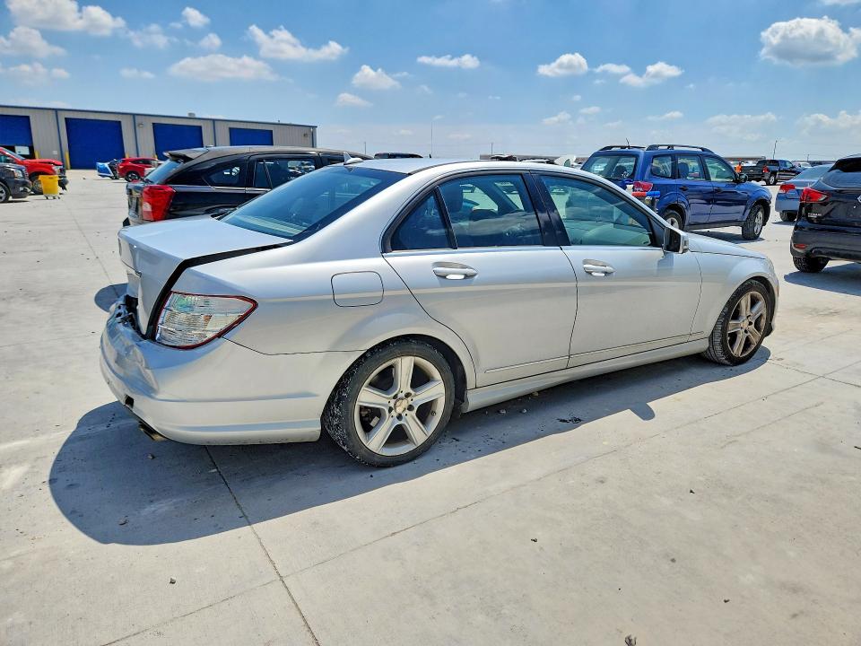 2011 Mercedes-benz C-klasse VIN WDDGF5EB5BA459774 COPART salvage auction — REAR END, TX - SALVAGE VEHICLE TITLE, sold $775 on 2026-07-28 (photo 3)