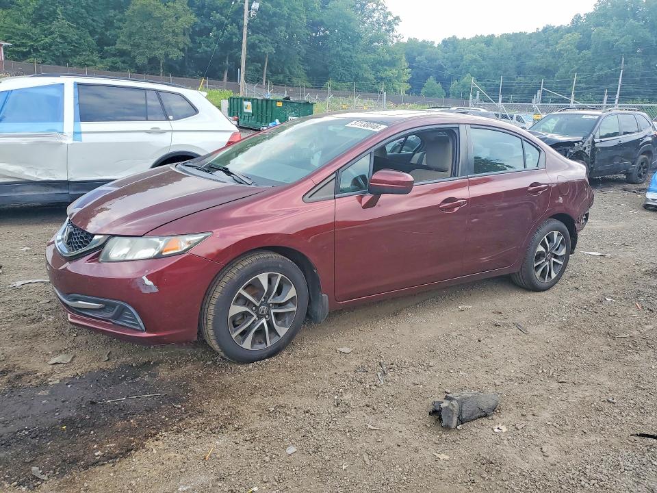 2015 Honda VIN 19XFB2F83FE110215 COPART salvage auction — REAR END, Md - Cert Of Salvage > 75% Damage, sold $3,050 on 2026-07-02 (photo 1)