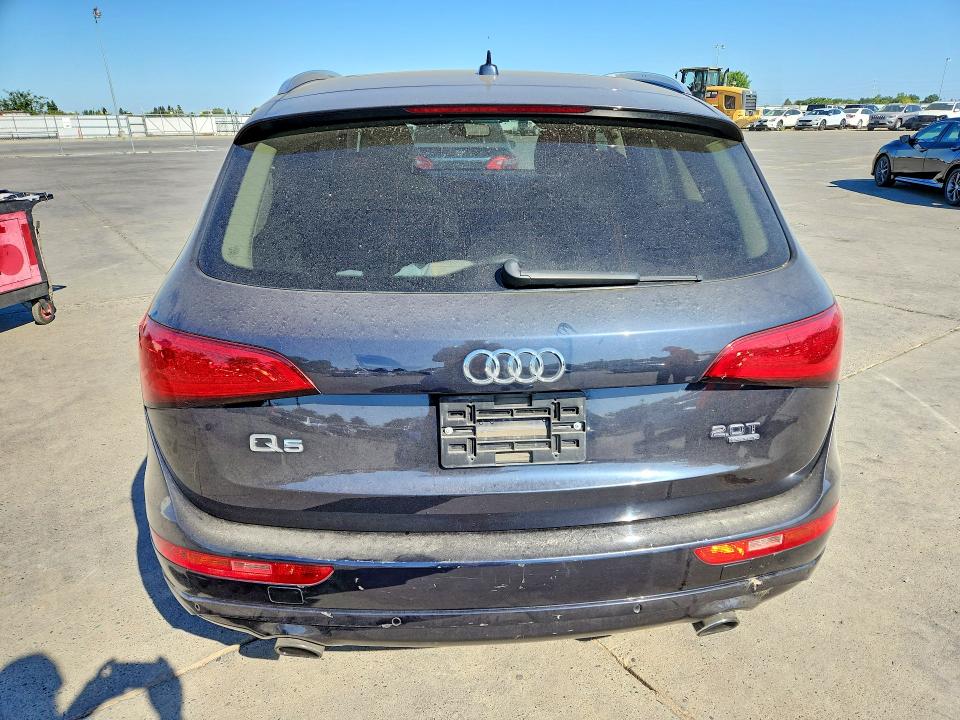 2013 Audi Q5 VIN WA1LFAFP4DA014824 COPART salvage auction — FRONT END, Ca - Salvage Certificate, sold $2,500 on 2026-07-13 (photo 6)