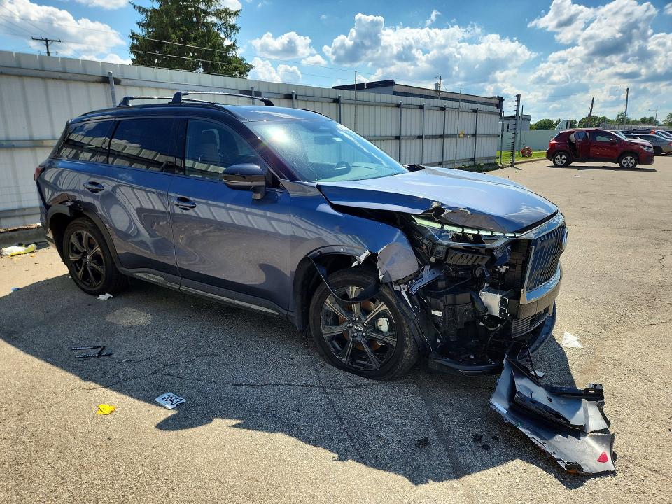 2026 Infiniti Qx60 VIN 5N1AL1HU3TC339925 COPART salvage auction — FRONT END, Oh - Certificate Of Title, sold $25,000 on 2026-07-03 (photo 4)