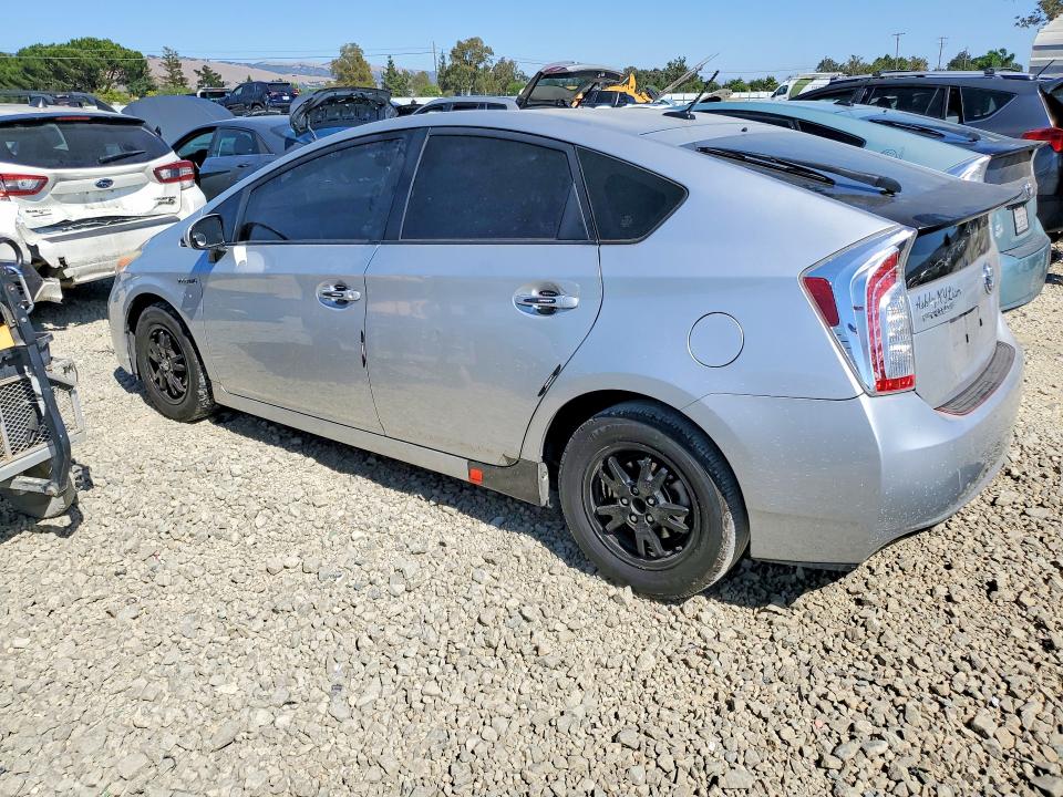 2012 Toyota Prius VIN JTDKN3DU1C5499360 COPART salvage auction — VANDALISM, Ca - Salvage Certificate, sold $850 on 2026-07-07 (photo 2)