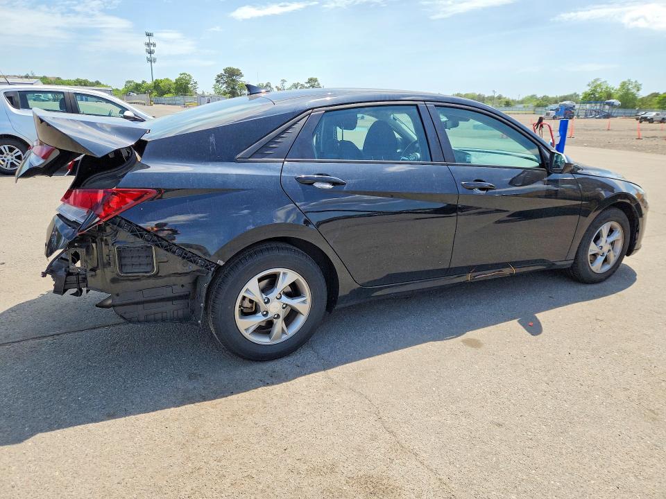 2021 Hyundai Elantra VIN KMHLL4AG5MU105165 COPART salvage auction — REAR END, Ny - Mv-907A Salvage Certificate, sold $2,800 on 2026-07-13 (photo 3)