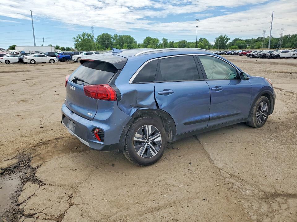 2022 Kia Niro VIN KNDCE3LC6N5522115 COPART salvage auction — REAR END, Mi - Scrap Certificate Of Title, sold $7,800 on 2026-07-31 (photo 3)