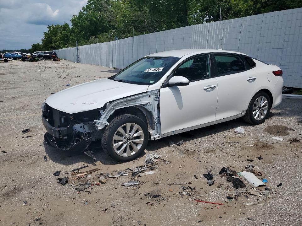2018 Kia Optima VIN 5XXGT4L34JG233088 COPART salvage auction — FRONT END, Mo - Certificate Of Title, sold $2,150 on 2026-07-10 (photo 1)