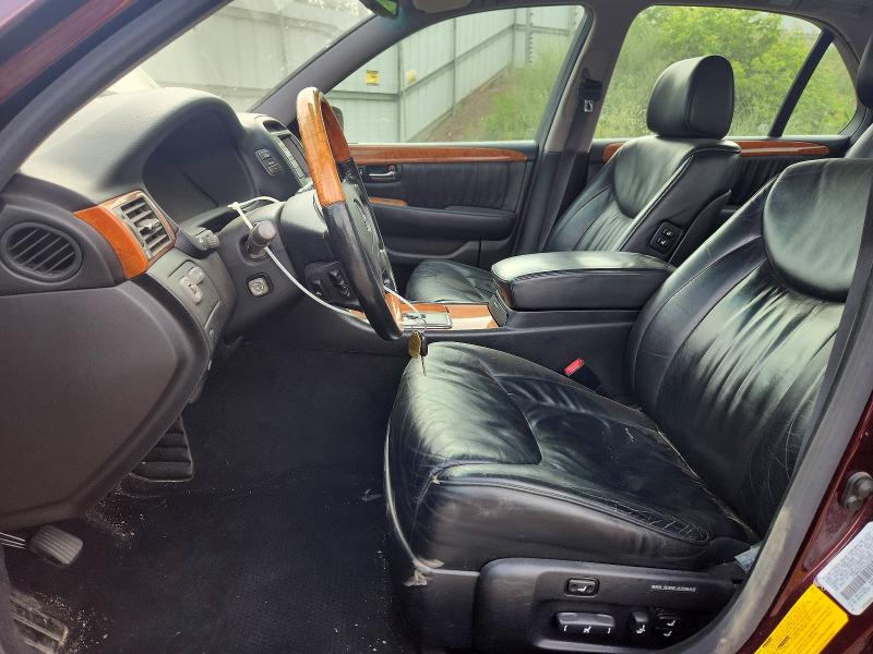 2001 Lexus Ls 430 VIN JTHBN30F810019556 COPART salvage auction — FRONT END, Mi - Certificate Of Title, sold $250 on 2026-07-29 (photo 7)