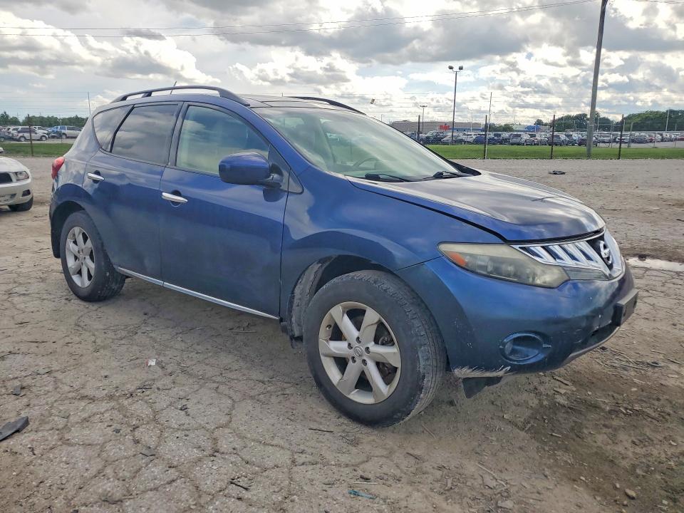 2010 Nissan Murano VIN JN8AZ1MW9AW104939 COPART salvage auction — REAR END, In - Cert Of Title-Salvage Title, sold $250 on 2026-07-17 (photo 4)