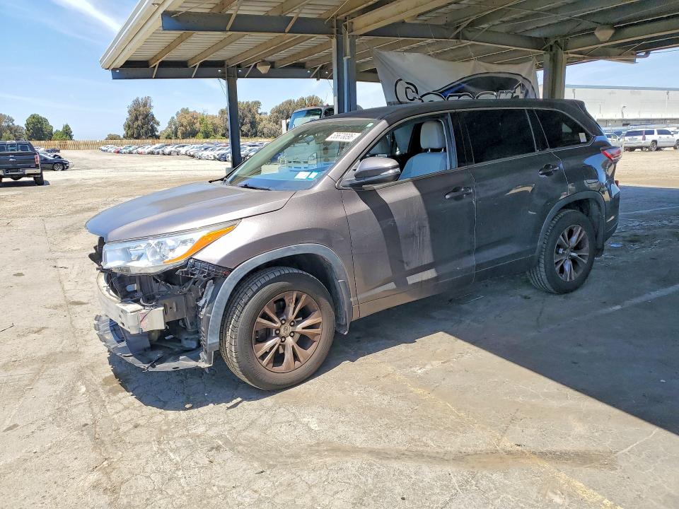 2015 Toyota VIN 5TDBKRFH9FS170318 COPART salvage auction — FRONT END, NY - MV-907A SALVAGE CERTIFICATE, sold $3,600 on 2026-07-23 (photo 1)