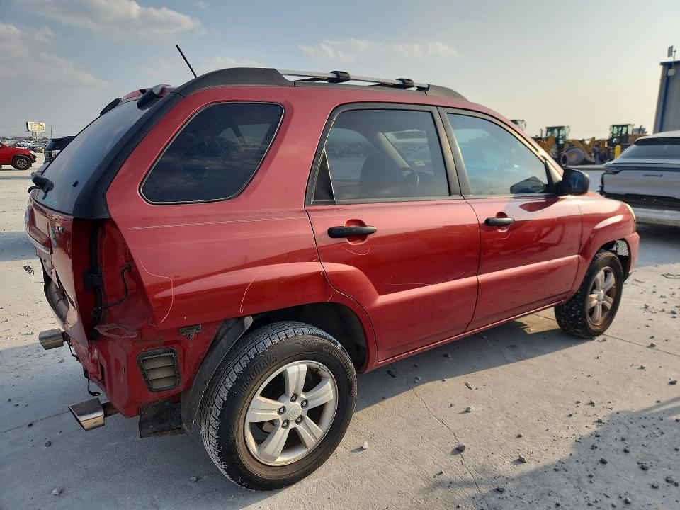 2009 Kia Sportage VIN KNDJF724597579485 COPART salvage auction — REAR END, Tx - Salvage Vehicle Title, sold $700 on 2026-07-24 (photo 3)