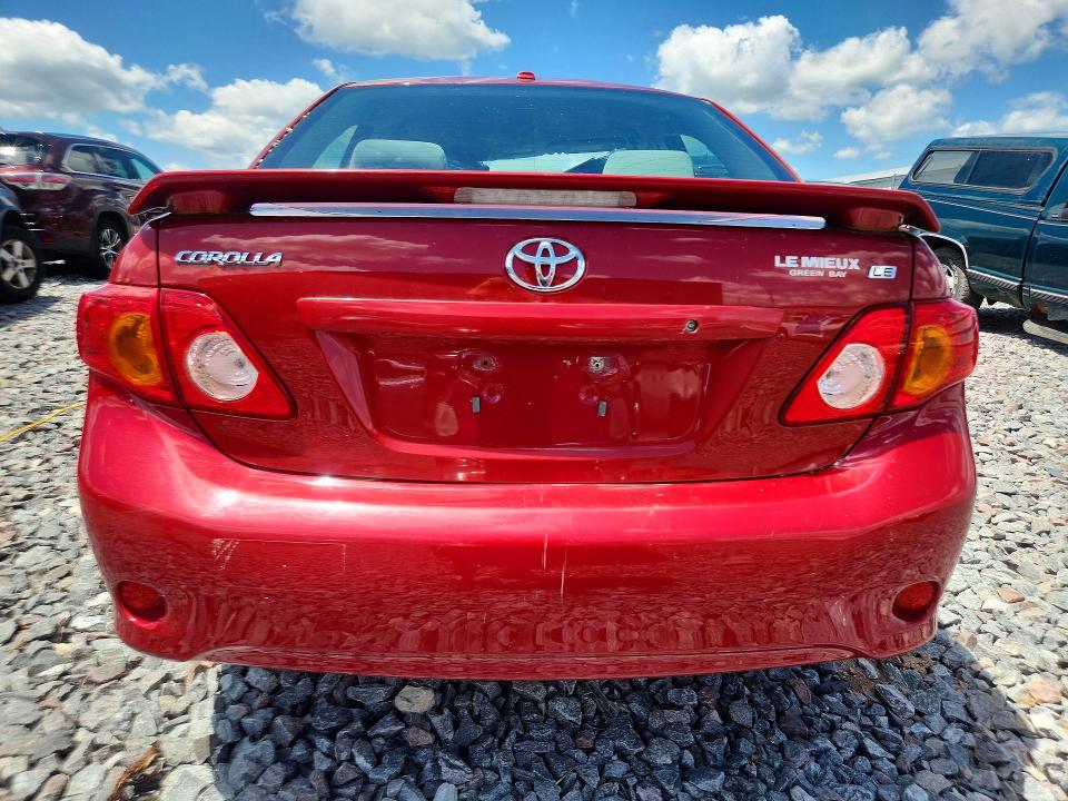 2009 Toyota Corolla VIN JTDBL40E299041788 COPART salvage auction — ROOF, Wi - Junked Vehicle Bill Of Sale, sold $475 on 2026-07-13 (photo 6)